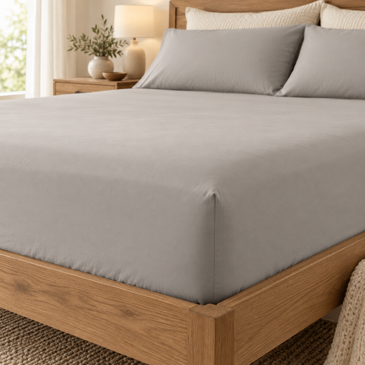 Generated design visualization: Pebble Rest Fitted Sheet