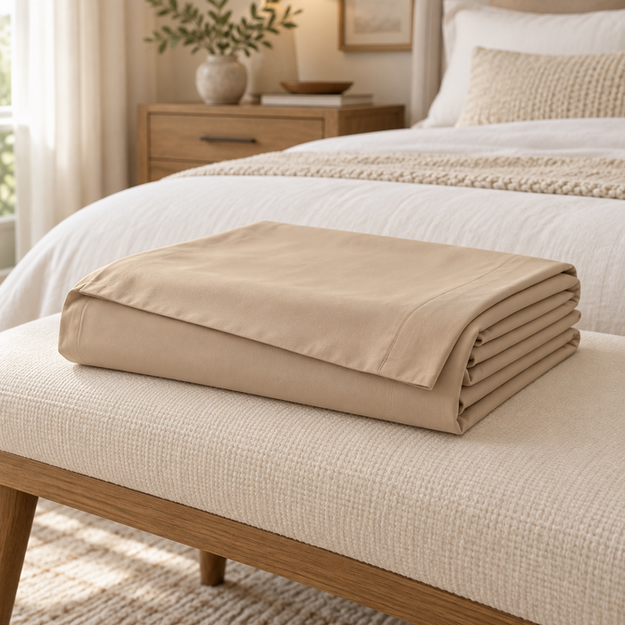 Generated design visualization: Sandstone Fold Flat Sheet